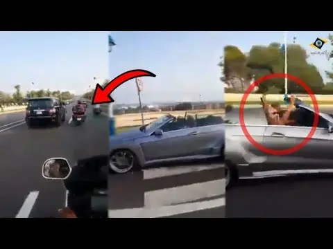 شاهد مواطن مغربي يلاحق الملك محمد السادس بدراجة نارية .. وهذا ما وقع!