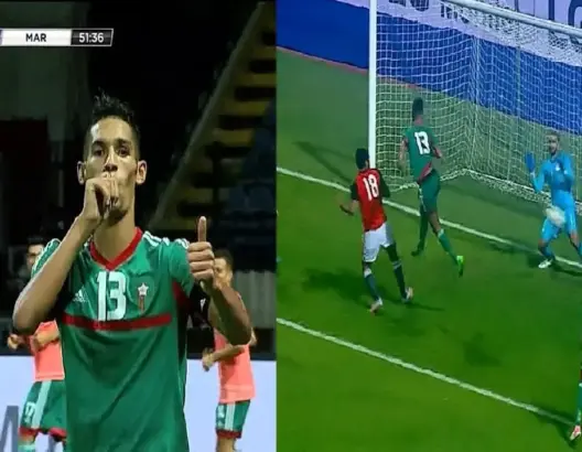 هدف التعادل للمنتخب الوطني في مرمى مصر (بدر بانون)