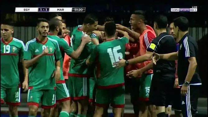 اهداف مباراة مصر 1-1 المغرب | ذهاب الدور المؤهل لنهائيات الشان 2018