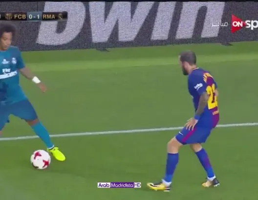 جنون معلق فهد العتيبي وعلي الكعبي على تيكي تاكا مدريدية في كلاسكو امام برشلونة