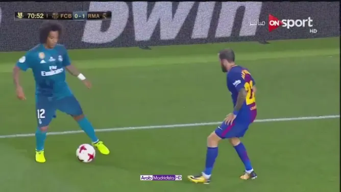 جنون معلق فهد العتيبي وعلي الكعبي على تيكي تاكا مدريدية في كلاسكو امام برشلونة