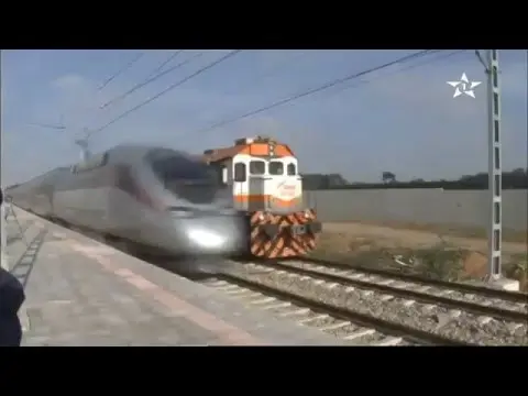 شاهد ﻷول مرة أولى تجارب قطار فائق السرعة TGV بالمغرب
