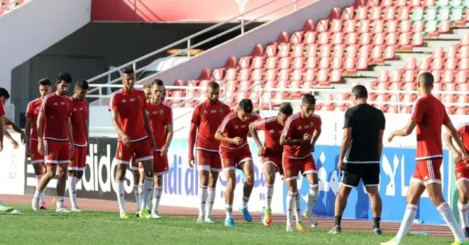 المحليون يجرون آخر حصة تدريبية قبل مواجهة الفراعنة مساء اليوم
