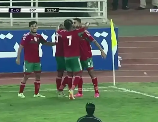 الهدف الثاني للمنتخب الوطني في مرمى مصر (مقران)