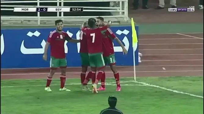 الهدف الثاني للمنتخب الوطني في مرمى مصر (مقران)