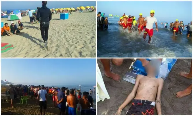 شاب قاصر يفقد حياته غرقا بمرتيل.. وسباحون ينتشلون جثته (صور)