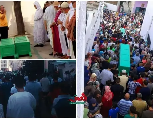 جنازة مهيبة لطفلين دهستهما سيارة “إسبانية” في حفل زفاف بتطوان