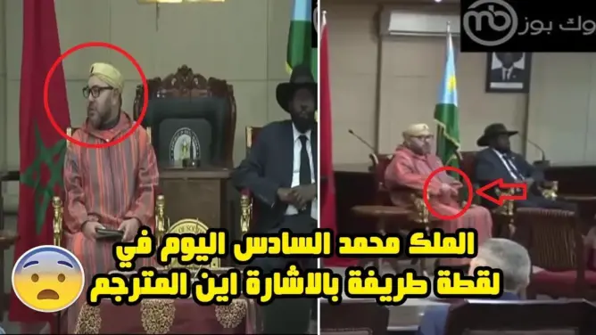 بالفيديو: شاهد الملك محمد السادس في لقطة طريفة بالاشارة.. اين المترجم ؟