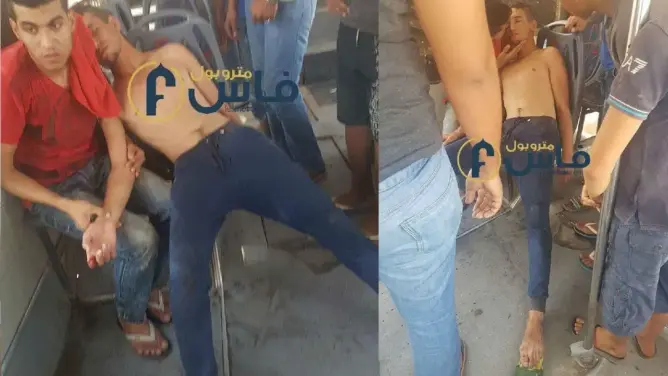 خطير وبالفيديو: مراقب بالسيتي باص يتهجم على شاب بمدينة فاس