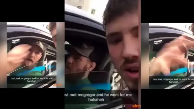 شاب يستهزء بالملاكم جريجور بعد هزيمته .. وكانت هذه ردة فعله