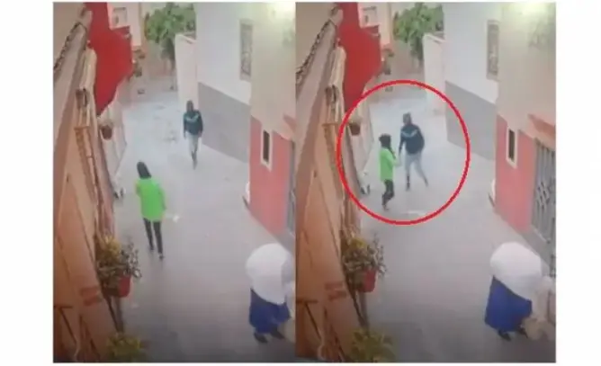 شاهد ردة فعل فتاة مغربيّة حاول شاب سرقتها والتحرش بها في وضح النّهار!