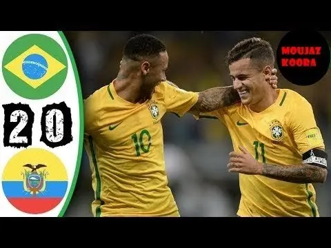 ملخص واهداف مباراة البرازيل والإكوادور 2-0