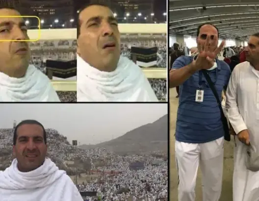 “رابعة” تحرج عمرو خالد بالحج ونظرته للكاميرا تثير السخرية (فيديو)