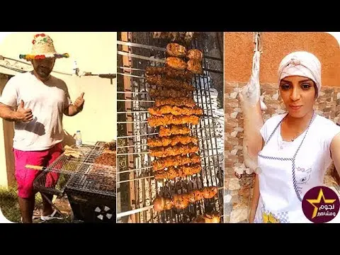 شاهد دنيا بطمة “تشوي” اللحم مع زوجها
