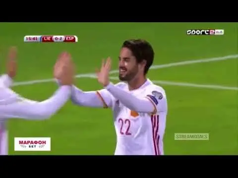 شاهد أهداف مباراة إسبانيا وليشتنشتاين 8-0 تصفيات كأس العالم