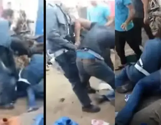 “بزناسة” يعتدون على الدرك ويمزقون زيهم الرسمي بأسفي (فيديو)