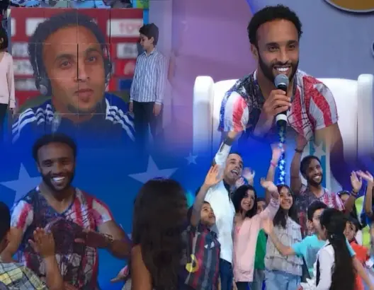 قائد فريق الرجاء عصام الراقي في برنامج أطفال على بال
