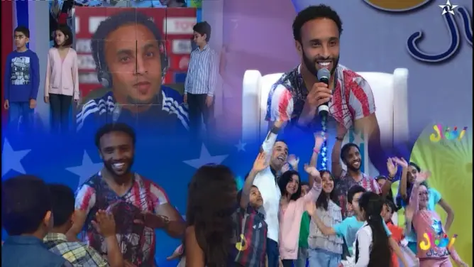 قائد فريق الرجاء عصام الراقي في برنامج أطفال على بال