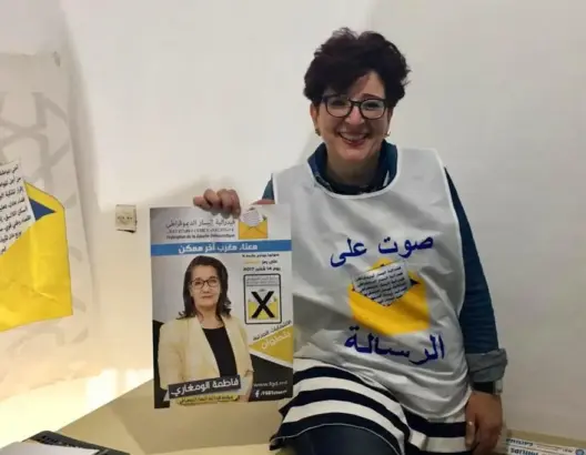 الومغاري تتعهد بالعمل على الإفراج عن معتقلي الريف وتعول على منيب