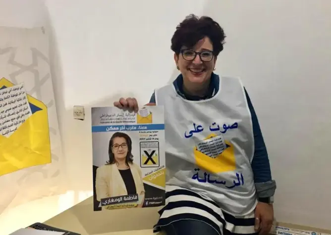 الومغاري تتعهد بالعمل على الإفراج عن معتقلي الريف وتعول على منيب