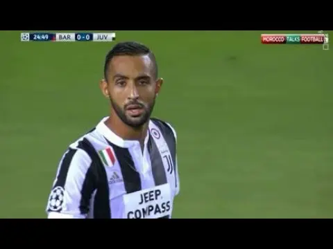 تحركات مهدي بنعطية امام برشلونة وأداء جيد