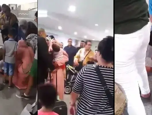 خطير: طفل يصاب بنوبة في مطار الدار البيضاء دون أن يكترث له أحد (شاهد)