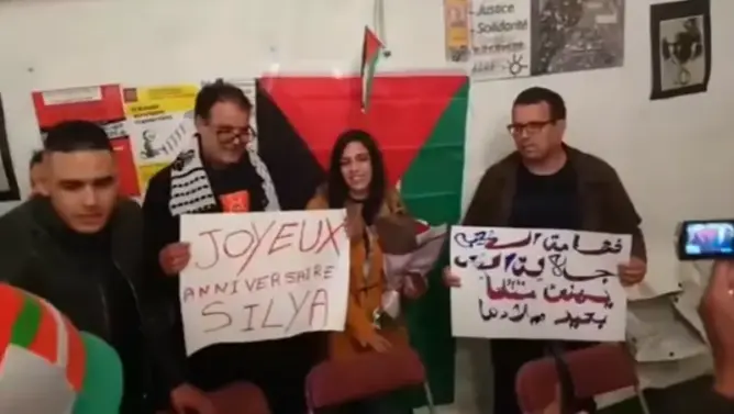 شاهد كيف تم استقبال الناشطة الريفية “سيليا” بعد وصولها لباريس (فيديو)