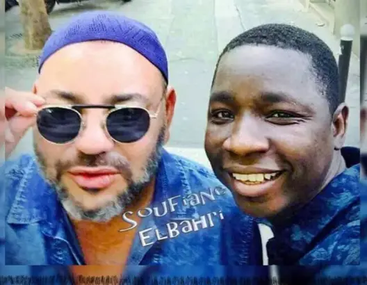 الملك يلتقي بباريس مهاجرا من مالي.. وهذا ما دار بينهما