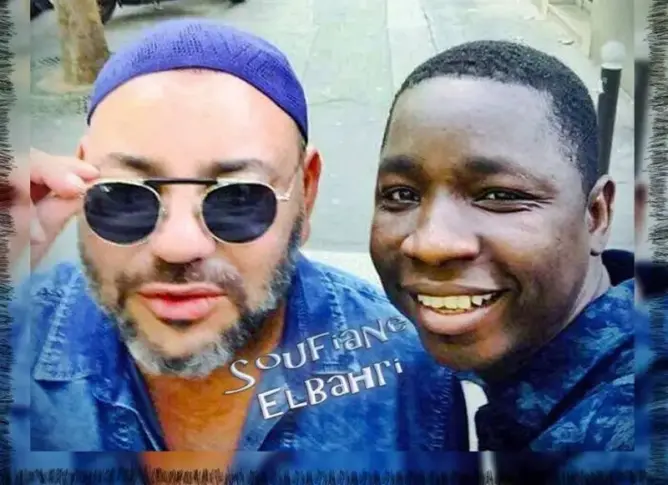 الملك يلتقي بباريس مهاجرا من مالي.. وهذا ما دار بينهما