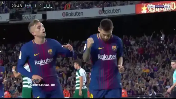 شاهد اهداف مباراة برشلونة و ايبار 5-1 “الشوط الاول”