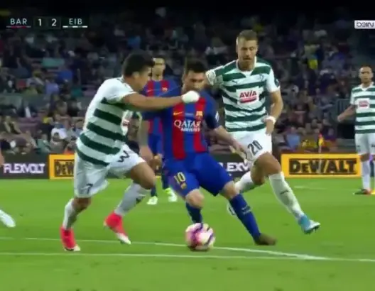 اهداف مباراة برشلونة و ايبار 4-2