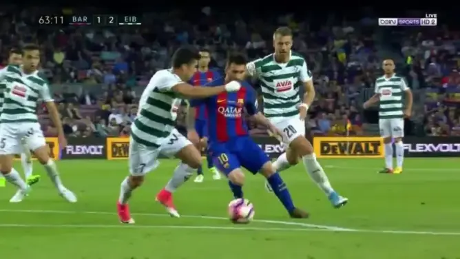 اهداف مباراة برشلونة و ايبار 4-2