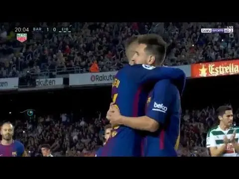 ملخص واهداف مباراة برشلونة ايبار 6-1
