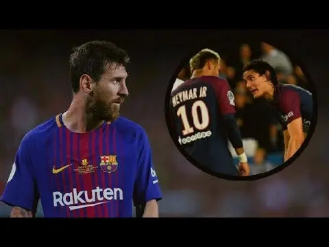 ميسي يصدم نيمار بعد شجاره مع كافاني