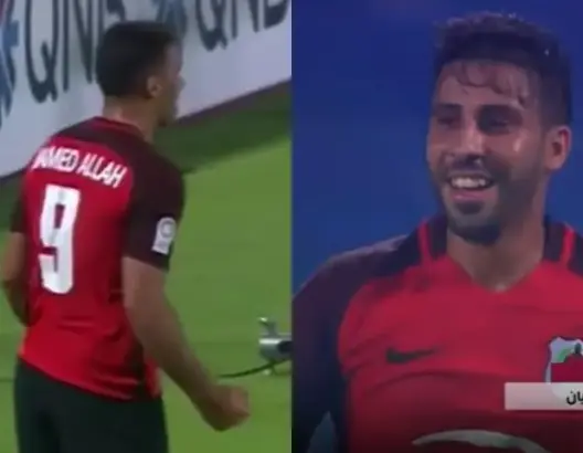 شاهد ماذا فعل المغربيان حمد الله ومتولي امام الخور القطري