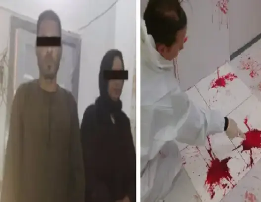 شاهد.. ذبحت زوجها أمام طفله بمساعدة عشقيها ثم ذهبا يحتفلان على فراش القتيل!