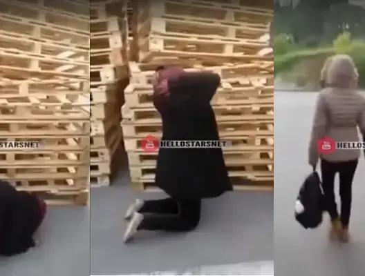 مهاجرة تسجد من الفرحة لوصولها إلى بريطانيا ولكنها لم تكتمل !