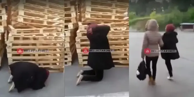 مهاجرة تسجد من الفرحة لوصولها إلى بريطانيا ولكنها لم تكتمل !