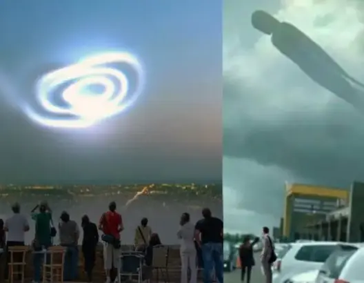 شاهد 5 ظواهر غامضة صورتها عدسات الكاميرا في سماء اعصار إيرما
