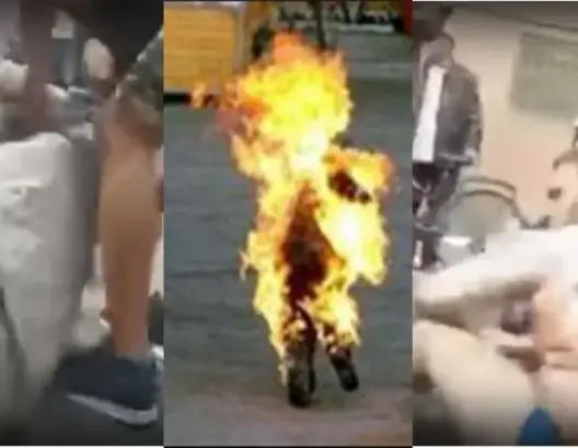 فيديو للشاب الذي أضرم فيه النار بعدما تحرش بأخت الفاعل !