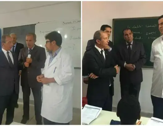بعد “الأستاذ الشامخ”.. صورة حصاد مع أستاذ آخر تثير “السخرية” (صور)