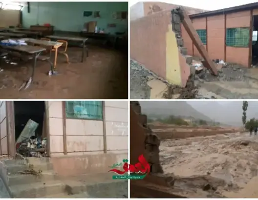 بعد أن جرفت السيول مدرسة.. مديرية حصاد بتنغير تخصص منزلين للدراسة