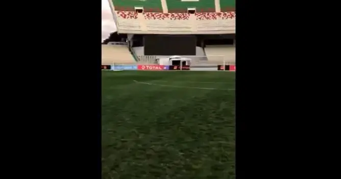 شاهد أرضية ملعب “5 جويلية” التي ستحتضن مباراة إتحاد الجزائر والوداد