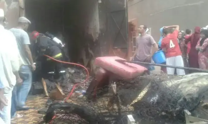 حريق يأتي على محل لبيع الأفرشة المنزلية بورزازات