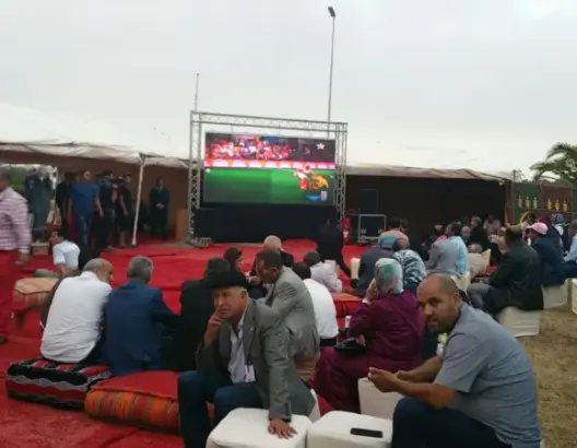 لجنة تنظيم مؤتمر حزب الاستقلال تُخصص شاشة لمتابعة مبارة المغرب