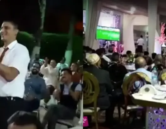عريس خلا عرسوا باش يتفرج في المغرب والغابون (فيديو)