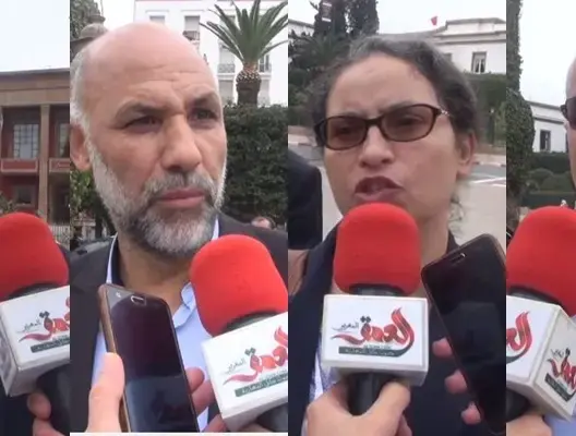 هؤلاء هم من وقفوا ضد الوزراء الصهاينة داخل البرلمان المغربي (فيديو)