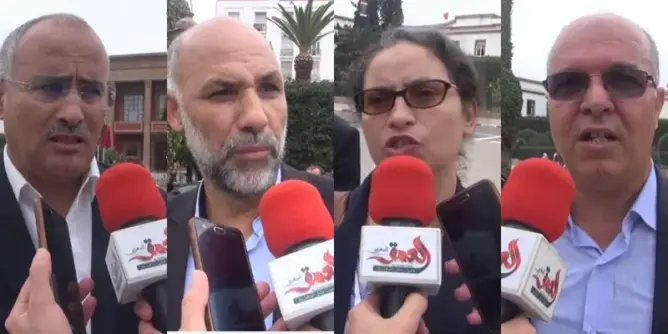 هؤلاء هم من وقفوا ضد الوزراء الصهاينة داخل البرلمان المغربي (فيديو)