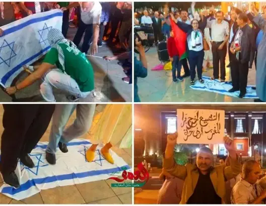 احتجاجات أمام البرلمان وإحراق أعلام “إسرائيل” بعد حضور “بيريتز” (فيديو)