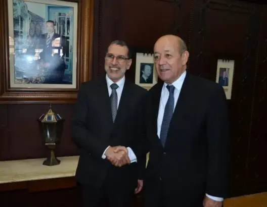 العثماني يستقبل وزير الخارجية الفرنسي.. وهذا ما دار بينهما